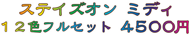 ステイズオンミディ12色フルセット